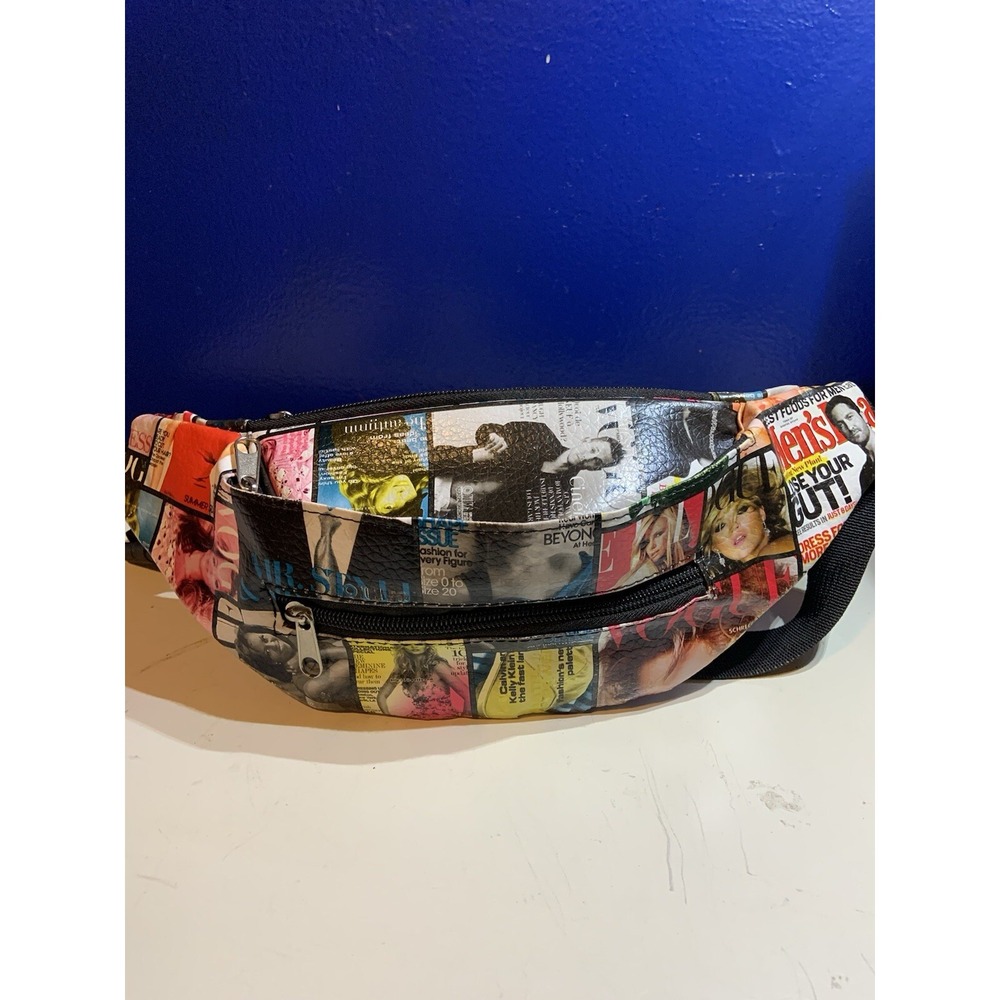 Fanny Pack Fashion Magazine Covers Vinyl New‎ Vogue Style Custom Made